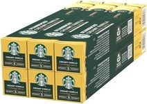 STARBUCKS Creamy Vanilla Flavoured Coffee by Nespresso, Blonde Roast, Coffee Capsules 6 x 10 (60 Capsules)