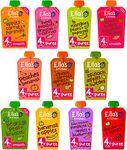 Ella's Kitchen Organic Stage 1 Mixed Variety Pack, Weaning 4+ Months Baby Food - Pack of 11 x 120g Pouches