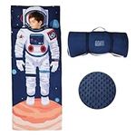 Astronaut Sleeping Bag for Boys,Nap Mat for Kids with Removable Pillow,Warm Toddler Slumber Bag for Bedroom Daycare Kindergarten,Gift for Birthday Christmas