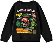 Bioworld National Lampoon's Christmas Vacation Funny Griswold Family Christmas Youth Black Graphic Sweatshirt-Small