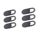 Homyl 6 Pack Webcam Cover Privacy Sticker - Removable & Reusable Web Camera Cover for Android PC Laptops MacBooks iOS Smartphones IPad Tablet Ect -T1 Black