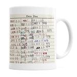 Library Due Date Card Coffee Mug - 