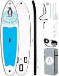 Tuxedo Sailor 10'6"×33"×6" Inflatable Stand Up Paddle Board with Premium SUP Accessories,Adults & Youth for All Skill Levels, Included with Board, Paddle, Pump, Fins, Backpack