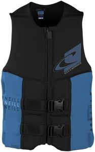 O'Neill Men's Assault USCG Life Vest, Black/Riveria, XX-Large