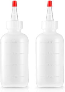 Soft Squeeze Hair Applicator Bottle for Hair Treatment, Scalp Oil, Root, Color, 4 Ounce Translucent with Measuring Scale and Cap, BPA Free, 2 Pack