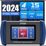 XTOOL IP508S OBD2 Scanner 4 Systems Car Diagnostics Tool,15 Reset Functions, Android 10, Live Data Graphing, Car Diagnostic Tool ABS Bleed, Injector Coding, Oil Reset, EPB, SAS, BMS, Throttle,TPMS