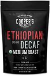 Organic Ethiopian Decaf Water Processed, Medium Roast, Ground Coffee (12oz Ground)