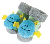 Stephan Baby Rattle Socks, Blue Monsters, 3-12 Months