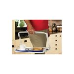 HOMECRAFT Tray with Carry Handle, One-handed Carrying, Can Open Doors Whilst Carrying, Living Aid for Stability (mat not included) , White