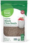 Amazon Fresh, Organic Black Chia Seeds, 1 Lb (Previously Happy Belly, Packaging May Vary)