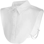 Lusofie White Fake Collar Detachable，Collar Blouse Half Shirts Collar White Pointed Collar for Women Office Lady Women Girls Decorative Favors