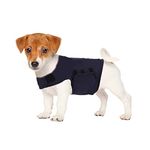 KELIVOL Anxiety Coat for Dog, Anxiety Relief Jacket, Calming Light Weight Wrap Vest, Used to Keep Comfort for Dogs afraid of Fireworks/Thunder Storm (XS,Navy Blue)