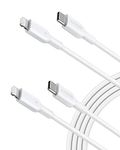 Anker USB C to Lightning Cable [6ft], 2-Pack MFi Certified Powerline II for iPhone 13 13 Pro 12 Pro Max 12 11 X XS XR 8 Plus, AirPods Pro, Supports Power Delivery (White)