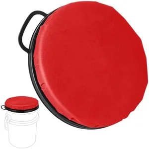 5 Gallon Bucket Seat for Yeti, Swivel Lid With Padded Top for Cozy Sitting, Cushion for Outdoor Fishing, Hunting, Gardening, Camping, Car Washing, Softball Training