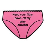 GuDeKe Keep Your Filthy Paws Off My Silky Drawers Enamel Pins, enamel