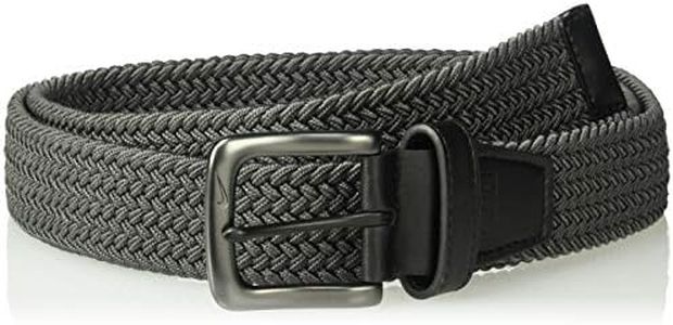NIKE Men's Stretch Woven Belt, Charcoal Grey, M UK