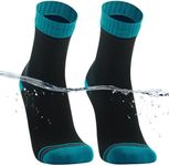 DexShell Essential Waterproof Socks Hiking Walking Cotton Inners for Men and Women, Unisex Medium, Jet Black Blue