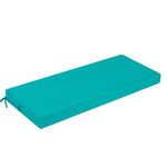 PRIMEPATIO Outdoor Bench Cushion, Patio Waterproof Long Bench Cushion, Patio Garden Furniture 3 Seater Chair Cushion Pad, Porch Swing with Ties, Window Seat Sofa Replacement Cushion, Blue