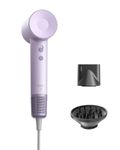 Laifen Hair Dryer SE, Blow Dryer with Diffuser & Nozzle for Curly Hair, 200M Ionic Hair Dryer with 105,000 RPM Low Noise Brushless Motor for High-Speed Drying, for Travel & Home 2024 Upgraded (Purple)