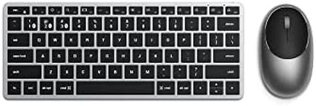 Satechi Slim X1 Bluetooth Backlit Keyboard & M1 Bluetooth Wireless Mouse - Rechargeable Type-C Port - Compatible with 2022 MacBook Pro/Air M2, 2021 MacBook Pro M1 Pro & Max, 2021 iMac, M1 Mac Mini