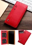 ClickCase™ for Google Pixel 4 Flipper Series Leather Wallet Flip Case Kick Stand with Magnetic Closure Flip Cover for Google Pixel 4 (Red)