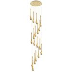 TPMAFF High Ceiling Chandelier 18-Light LED 3CCT Dimmable Modern Raindrop Spiral Crystal Pendant Lights Dome Long Chandelier for Foyer Entryway Stairwell Lighting Fixtures