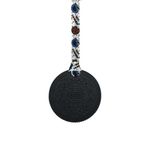 Biscuit Sensory Chew Necklace with Lanyard - Black - for Kids with Autism, Anxiety & ADHD - 100% Food Grade Silicone - Sensory Oojamabobs (8 Designs Available!) (70cm, Cookie Monster)