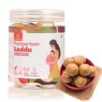 Equisential - Post Pregnancy Gond Laddu (Dink or Edible Gum) | After Delivery Food For Mother | Post Natal Diet Laddoos | Gond and Dry Fruit Mix Pure Cow Bilona Ghee Fresh Ladoo | In Jaggery | 250GM |