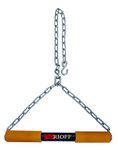 Rioff® Hanging bar Pull Up Bar Hanging Rod For Height increase Stainless Steel for ChinUps for Home/Gym Use for Men Kids Boys Adults Fitted with Heavy Duty Chain/Sangal (Orange) 6FT (PUBS-3)