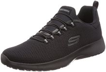 Skechers Men's Dynamight Black Walking Shoes - 12 UK/ (46 EU)(13 US)