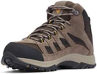 Columbia Men's Crestwood Mid Waterproof Hiking Shoe, Cordovan, Squash, 10