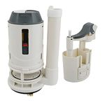 Lychee Light Dual Flush Valve Replacement Kit for One-piece Toilets, with Hydrator, Universal Tank Guts Rebuild Repair Parts and Assembly,3 Inch Dual Water Out (One-piece toilet fulsh valve)