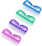 4 Pack Handle Grip Nail Brush Fingernail Brush, Brushes Cleaner Hand Scrub Cleaning Brush Kit for Toes, Shower,Garden,Pet, for kids & Women & Men