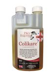 Pro-Equine Colikare horse colic supplement (500ml). Gently aids relief of horse colic symptoms, helps to reduce uncomfortable bloat. Eases stomach cramps.