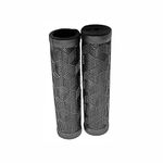 TRU Bicycle Handlebar Grip Set, Soft Rubber, Non Toxic, Anti-Slip, Standard Size Cycle Handle Grip Length, Specialized Replacement Bike Grips MTB/City Bicycle Bike (Black)