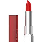 Maybelline New York Color Sensational Lipstick, Lip Makeup, Cream Finish, Hydrating Lipstick, Nude, Pink, Red, Plum Lip Color, Hot Chase, 0.15 oz.