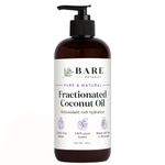 Bare Botanics Pure Fractionated Coconut Oil 473ml | 100% Pure Coconut Oil for Hair & Dry Skin | Fractionated Coconut Body Oil for Skin Moisturizer | Vegan Cruelty-Free and GMO-Free