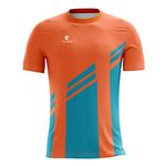 WARRIOR Triumph Men's Cycling T-Shirt Riding Dri-Fit Sublimated Polyester Breathable Biking Gear Light Weight Jersey Cyclist Clothing Size L