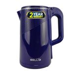 iBELL PEK20BLPLUS Premium Electric Kettle, 2 Litre, 1600W, Auto Cut-Off Feature, Stainless Steel with Insulation, 360 degree Rotating Base, Safety Lid With Locking Mechanism (Blue)