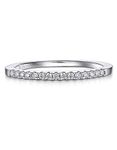 MomentWish Wedding Band for Women, 0.15Carat Moissanite Wedding Ring, D Color VVS1 Simulated Diamond S925 Sterling Silver Band Eternity Ring-Size8