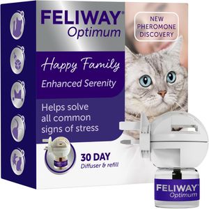FELIWAY Optimum Cat Calming Diffuser – Stress Relief for Cats