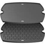 Safbbcue 7583 21.5"Cast Iron Griddle for Weber QQ2200 Q2000 Q2400 Q200 Q220 Q240 Series Gas Grill,Griddle Plate fits Weber CHAR Q 53060001 54060001 54060301 567798 592001 Grill,Replaces Grate #7645