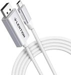 LENTION 6FT USB C to DisplayPort Cable Adapter (4K@60Hz,2K@165Hz) for Mac,Windows,Linux OS,Compatible 2023-2016 MacBook,New iPad/Surface/Mac Air,Dell,XPS,etc(CU708-2M,Sliver)