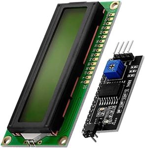 AZDelivery Display Module Vert LCD HD44780 16x2 avec Interface I2C 2x16 Caractères de Couleur Noire Compatible avec Arduino et Raspberry Pi incluant Un E-Book!