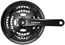 SHIMANO Tourney TY501 6/7/8-Speed 175mm 24/34/44t Square Crankset w/Chainguard