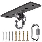 Dolibest Ceiling Mount Swing Hanger Heavy Duty Swing Set Hook for Porch Swing Hammock Chair Yoga Silk Suspension Straps Gymnastic Ring, Wall Anchor for Resistance Bands (900LB)