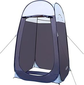 Leader Accessories Pop Up Shower Tent Dressing Changing Tent Pod Toilet Tent 4' x 4' x 78"(H) Big Size (1Grey)