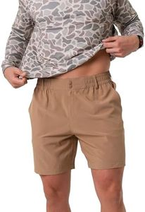 Burlebo Everyday Short - Desert Tan - Flying Ducks Green