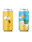 Coozybear 500ml Can Coozy/650ml Bottle Sleeve, Drink Insulator,Can Cooler (Set of 2,Large) (Beer Dippin & Summer Vibes)