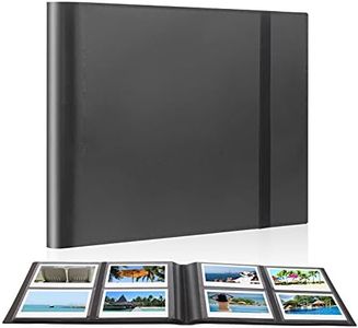 160 Pockets Photo Album for Fujifilm Instax Wide 300, Polaroid 600 i-Type 3.5x4.5 Inch Film Album, Compatible with Polaroid Now OneStep2 OneStep+ Instant Camera, POP Lab Print Camera (Black)